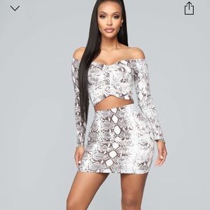 Double Cross Skirt Set